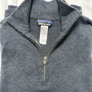 Patagonia Gray Half-Zip Sweater